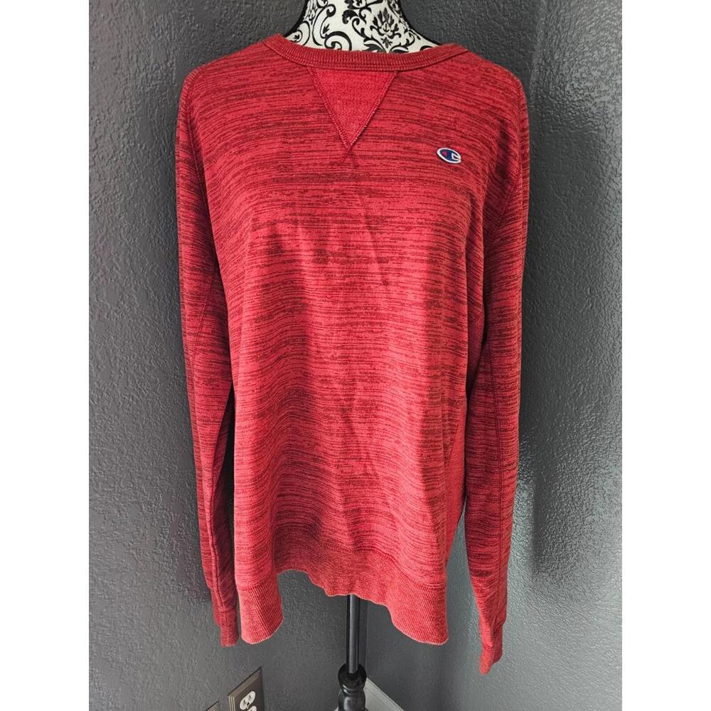 Women's Champion Sweater Authentic Apparel Orange Size X Large Long Sleeves XL